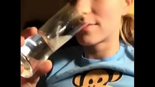 Tabung klip Teen d. cum from glass segar