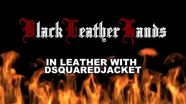 Nuevos BlackLeatherHands IN LEATHER WITH DSQUARED JACKET clips de tubo