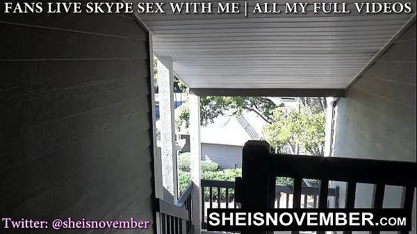 Fresh Naughty Stepsister Sneak Outdoors To Meet For Secrete Kneeling Blowjob And Facial, A Sexy Ebony Babe With Long Blonde Hair Cleavage Is Exposed While Giving Her Stepbrother POV Blowjob, Stepsister Sheisnovember Swallow Cumshot on Msnovember clips Tube