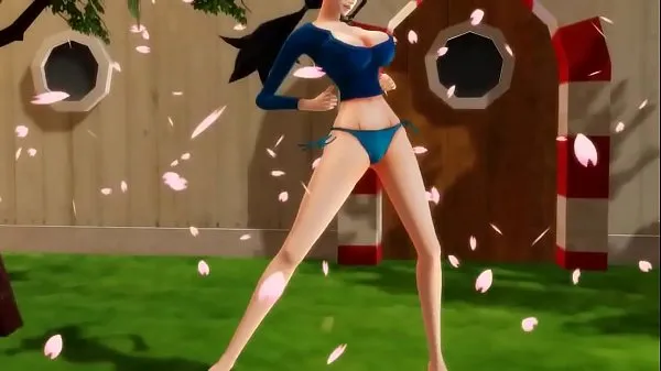 Nuovo MMD One Piece- Nico Robin twerking e dancingtubo di clip