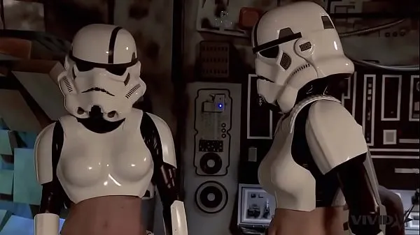 신선한 Vivid Parody - 2 Storm Troopers enjoy some Wookie dick 클립 튜브