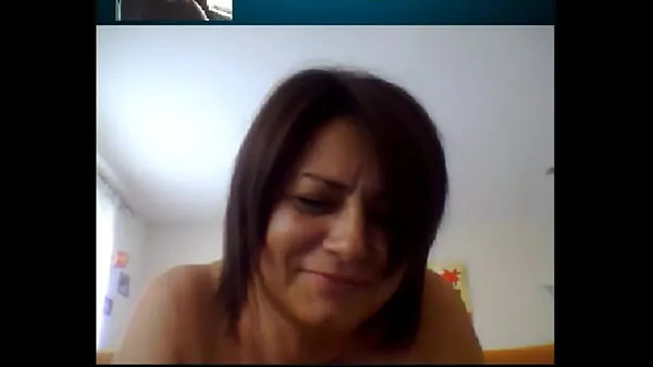 Fresh Italian Mature Woman on Skype 2 clips Tube