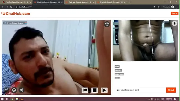 Ống Man eats pussy on webcam clip mới