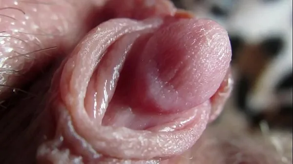 Fresh Extreme close up on my huge clit head pulsating clips Tube