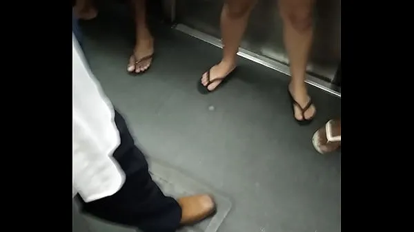 Fresh hot girl in shorts in the subway clips Tube
