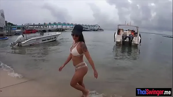 ताज़ा Beach tease and romantic fuck with Thai wifey क्लिप ट्यूब