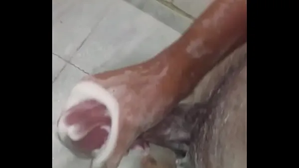 Fresh Cum. Cumming in the bath clips Tube