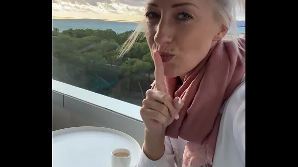 Fresh I fingered myself to orgasm on a public hotel balcony in Mallorca clips Tube