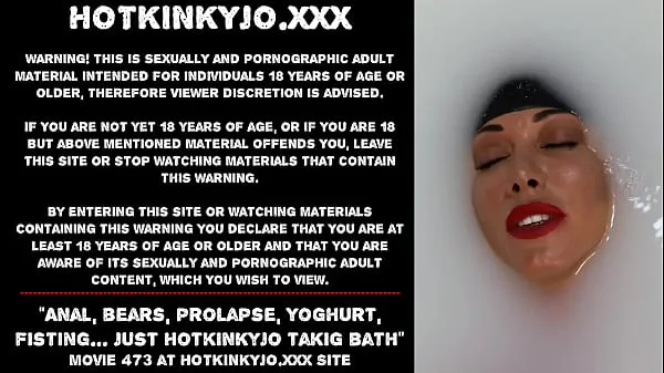 Tubo de Anal, ursos, prolapso, iogurte, fisting ... apenas Hotkinkyjo takig bath clipes novos