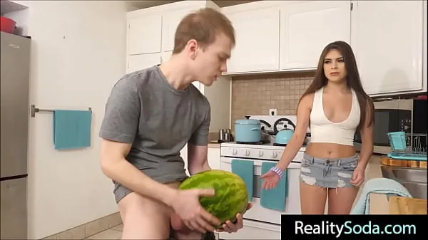 Fresh step Brother fucks stepsister instead of watermelon clips Tube