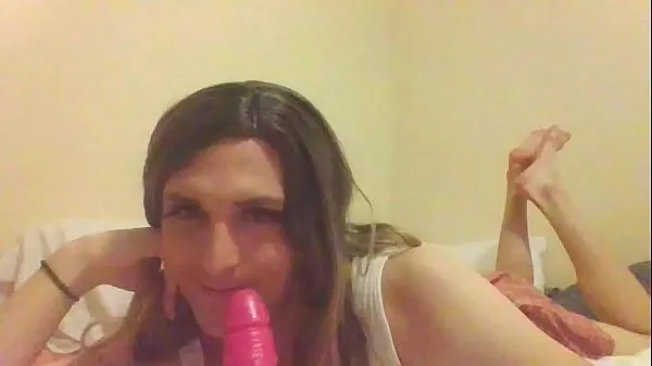 Nuevos Brunette Dildo Blowjob clips de tubo