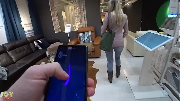 Fresh Vibrating panties while shopping - Public Fun with Monster Pub clips Tube