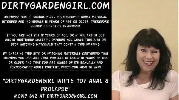 Nuovo Dirtygardengirl giocattolo bianco anale e prolassotubo di clip