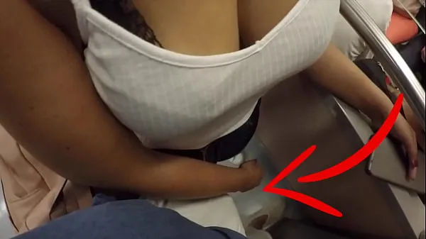 신선한 Unknown Blonde Milf with Big Tits Started Touching My Dick in Subway ! That's called Clothed Sex 클립 튜브