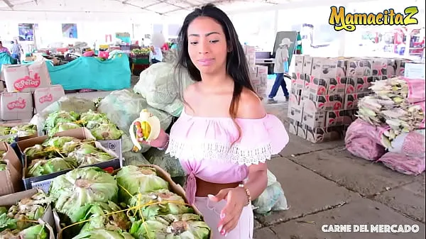 Yeni CARNE DEL MERCADO (Yamile Duran) Shy Latina Vendor Teen Gets Picked Up by Latino Macho In Colombia klip Tube