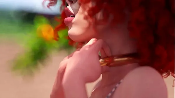 Futanari - Beautiful Shemale fucks horny girl, 3D Animated Klip Tiub baru