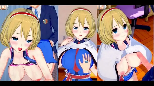 Fresh Eroge Koikatsu! ] Touhou Alice Margatroid rubs her boobs H! 3DCG Big Breasts Anime Video (Touhou Project) [Hentai Game clips Tube