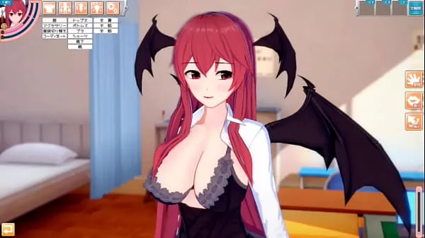 Fresh Eroge Koikatsu! ] Touhou project Sex after rubbing the boobs of a small devil and having him serve as a standing handjob blowjob! Big breasts anime [hentai game clips Tube
