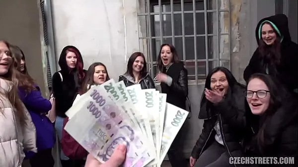 CzechStreets - Teen Girls Love Sex And Money Klip Tiub baru