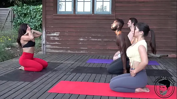 BBC Yoga Foursome Real Couple Swap Klip Tiub baru