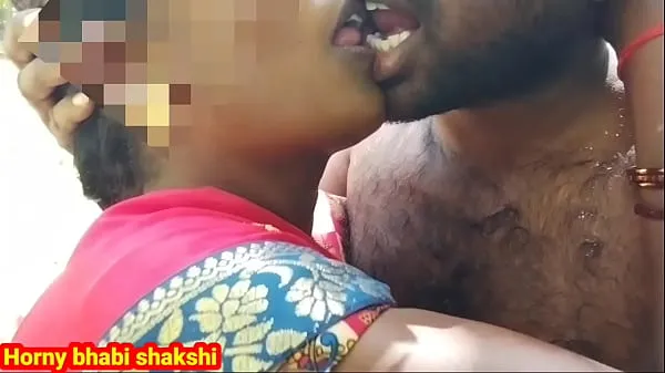 Fresh Desi horny girl was going to the forest and then calling her friend kissing and fucking clips Tube