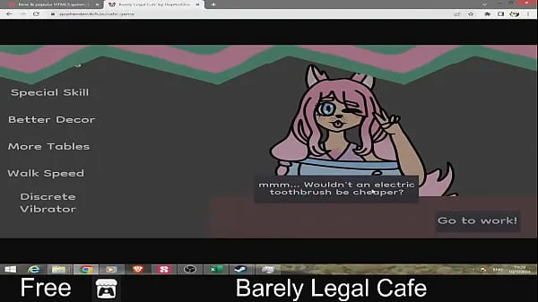 Barely Legal Cafe (free game itchio ) 18, Adult, Arcade, Furry, Godot, Hentai, minigames, Mouse only, NSFW, Short Klip Tiub baru