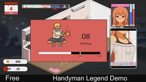 Tube de Handyman Legend (jeu de démonstration Steam) Life Sim clips frais