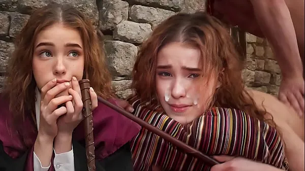 Fresh ERECTO ! - Hermione´s First Time Struggles With A Spell - NoLube clips Tube