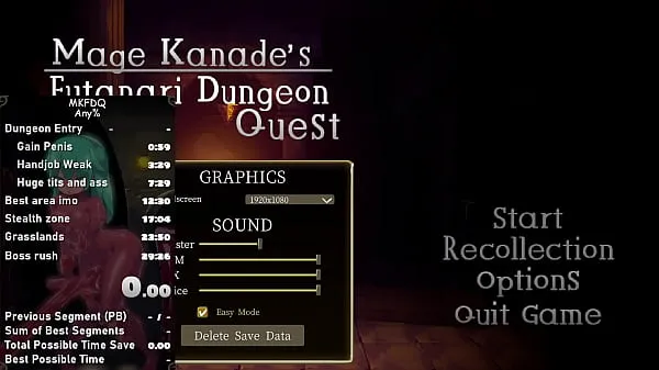 Tabung klip Mage Kanade's Futanari Dungeon Quest any% in 17:32.12 segar