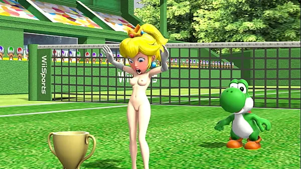 新鮮な Super Mario (Nintendo) ENF CMNF MMD: Yoshi is hungry and eat all Princess Peach's clothes, showing her naked in public 個のクリップ チューブ